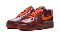 Air Force 1 Low "Patent Leather Dark Team Red Safety Orange" IO4489 601