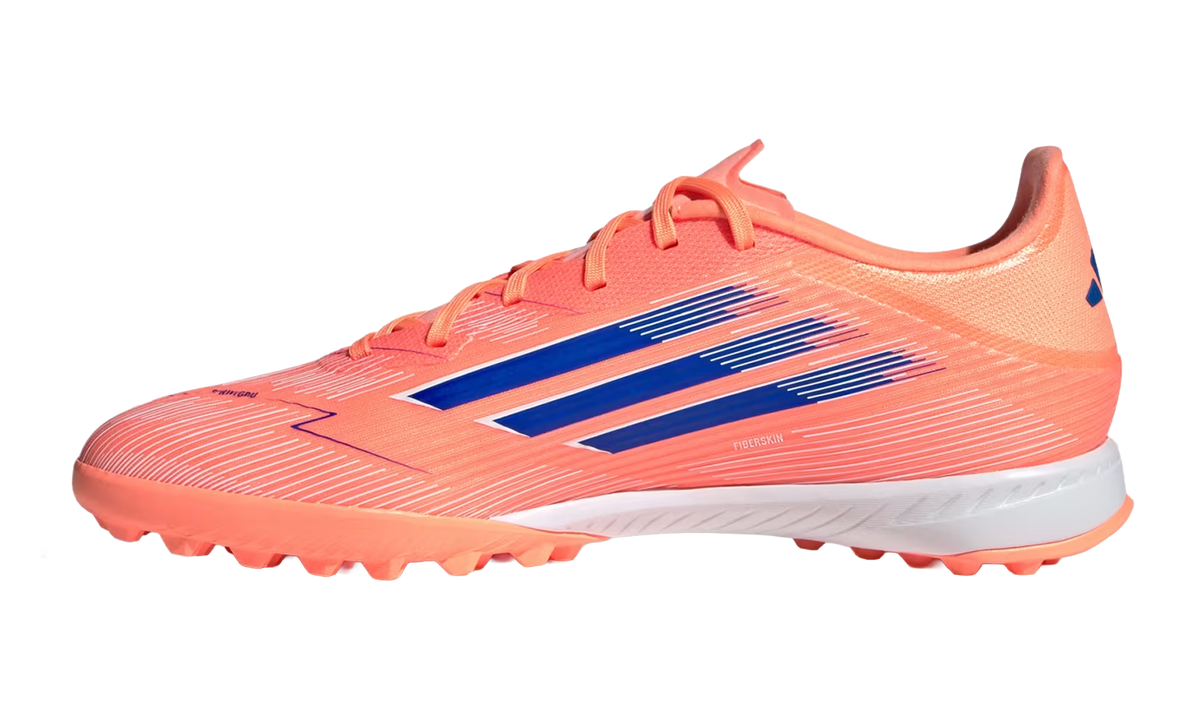 F50 League Turf Boots "Beam Orange / Lucid Blue / Cloud White" JH7723