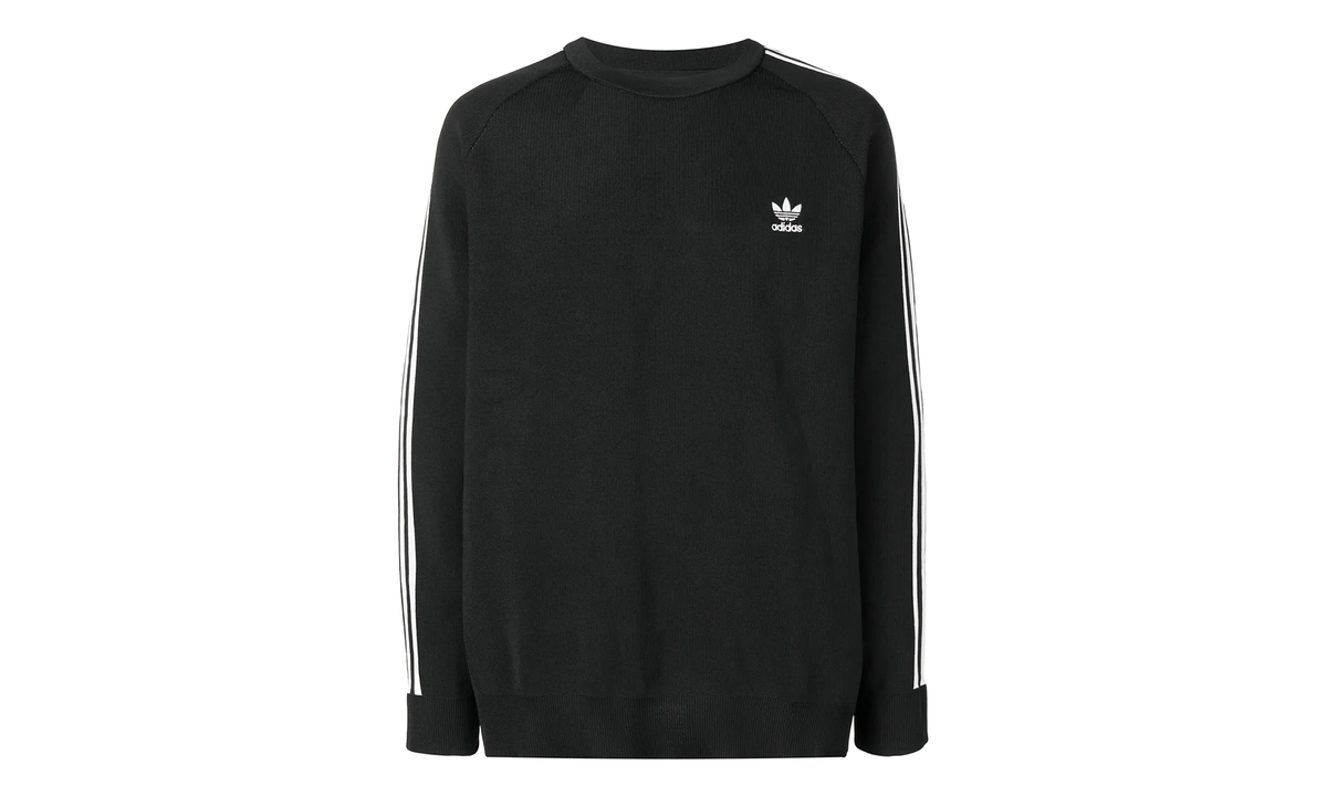 Originals 3 Stripes Knit Crew "Black / White" DH5754