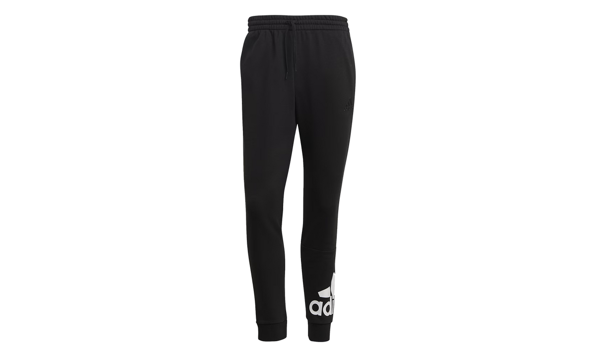 Essentials French Terry Tapered Cuff Logo Pants "Black / White" GK8968