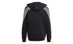 Essentials Fleece 3 Stripes Full-Zip Hoodie "Black" ib4029