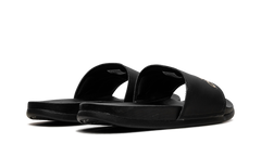 Adilette Comfort Slides "Core Black Gold Metallic" GY1946