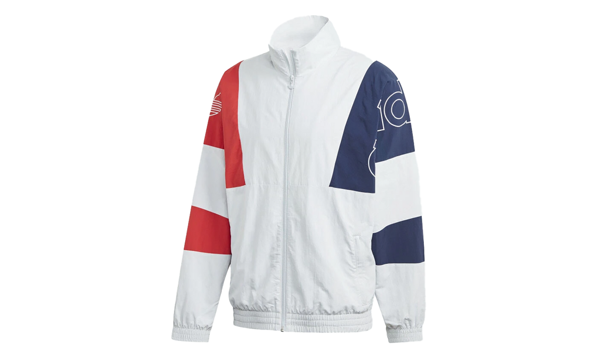 Festive Track Jacket "Clear Grey / Collegiate Navy / Lush Red" GJ7773