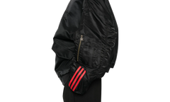 CHAVARRIA SATIN BOMBER JACKET "Black" KD9361