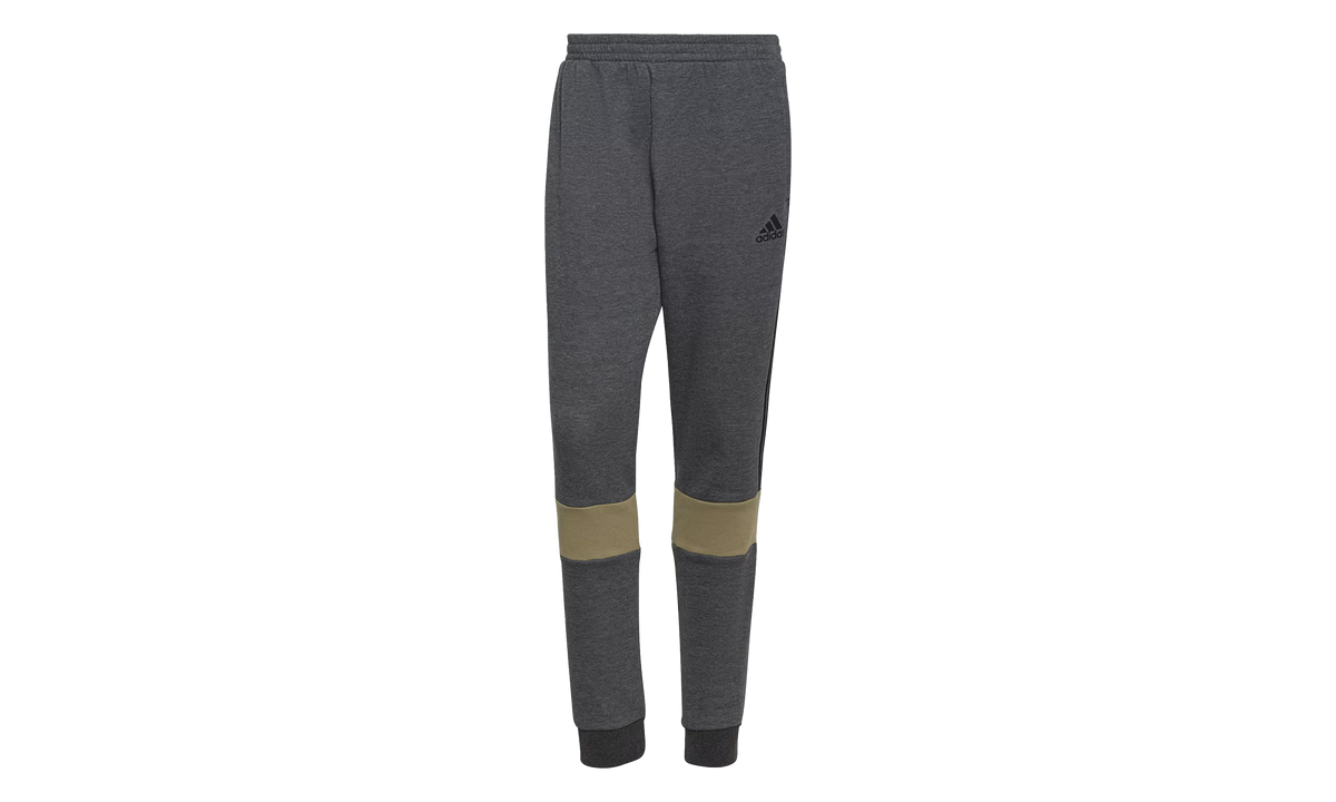 Essentials Colorblock Pants "Dark Grey Heather / Black / Orbit Green" H14632