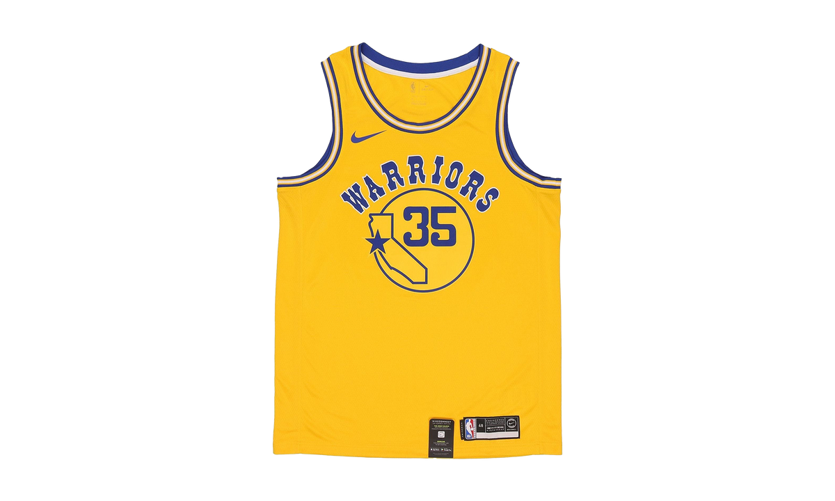 NBA Golden State Warriors Jersey "Yellow- Durant Gold Hardwood Classics Swingman Jersey" AJ3878 729