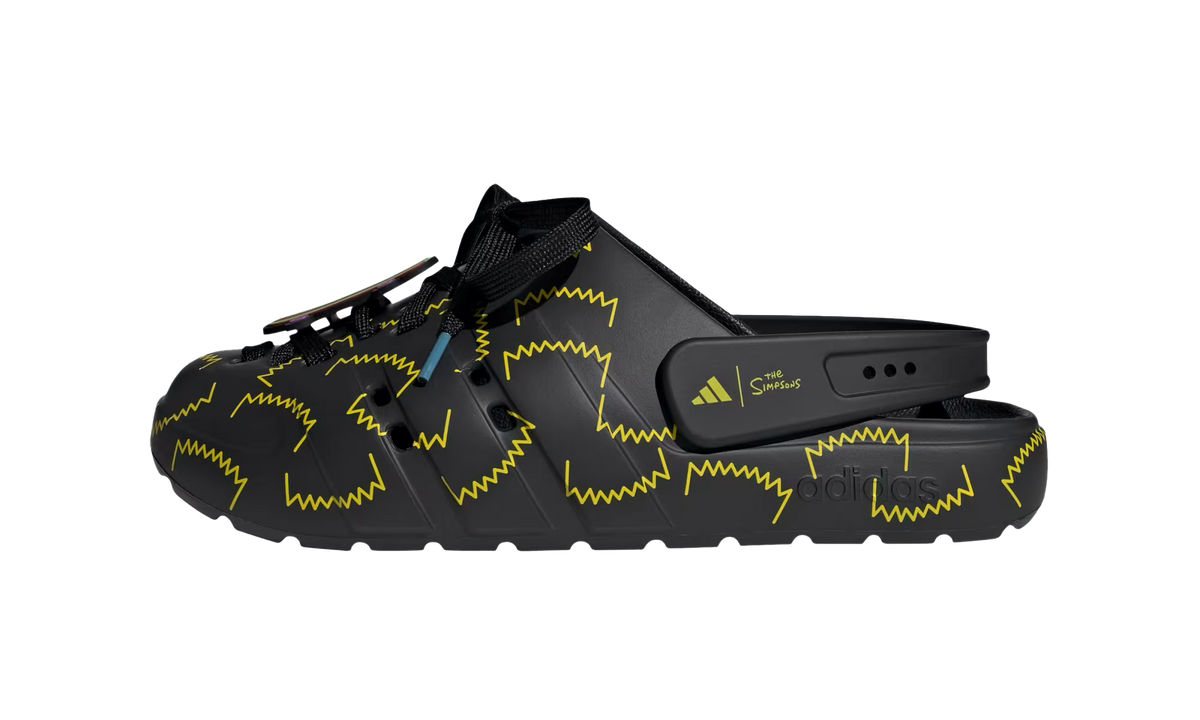 Adilette Clog "The Simpsons Black Yellow" JS4910