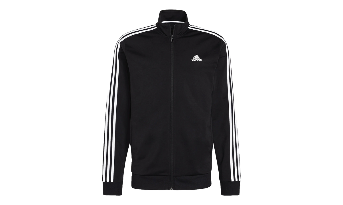 3 Stipe Tricot Track Jacket "Black / White" H46099