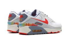 Air Max 90 Premium "Summit White Ashen Slate Pure Platinum Bright Crimson" HJ9147 121