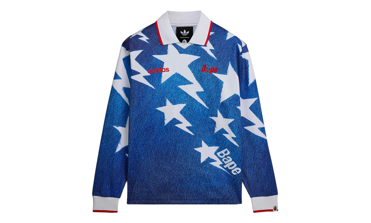 Adidas x BAPE LSL Star Jersey "Medium Blue Denim" KF4913