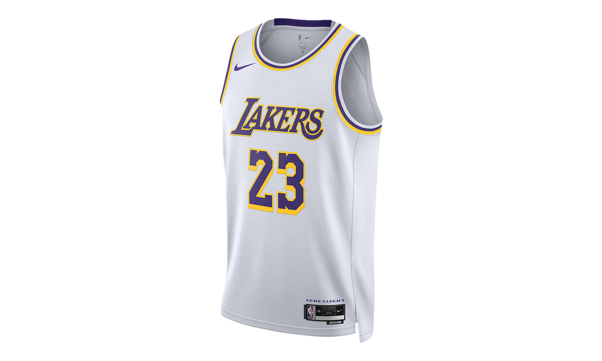 NBA SWINGMAN JERSEY LAKERS ASSOCIATION LEBRON JAMES "White" DN2081 103