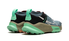 Nike ZoomX Zegama Trail "Light Slate Grey Glow Green Bone Black" DH0623 300