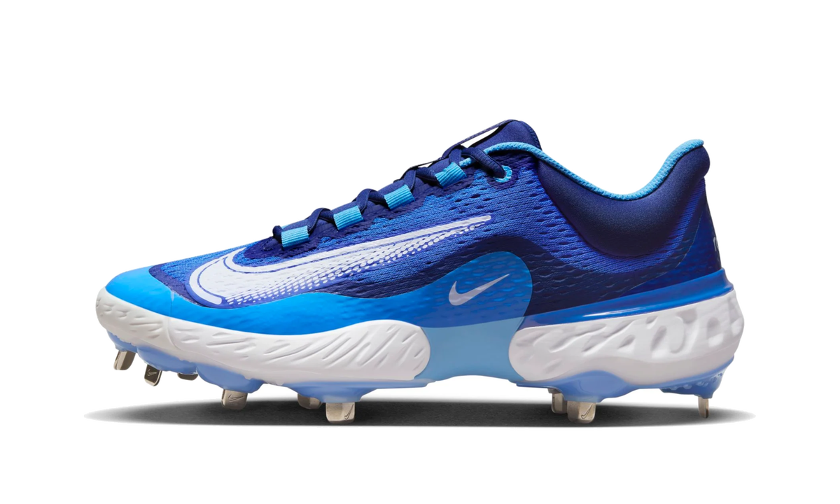 Alpha Huarache Elite 4 Low "Hyper Royal White" DJ6521 414