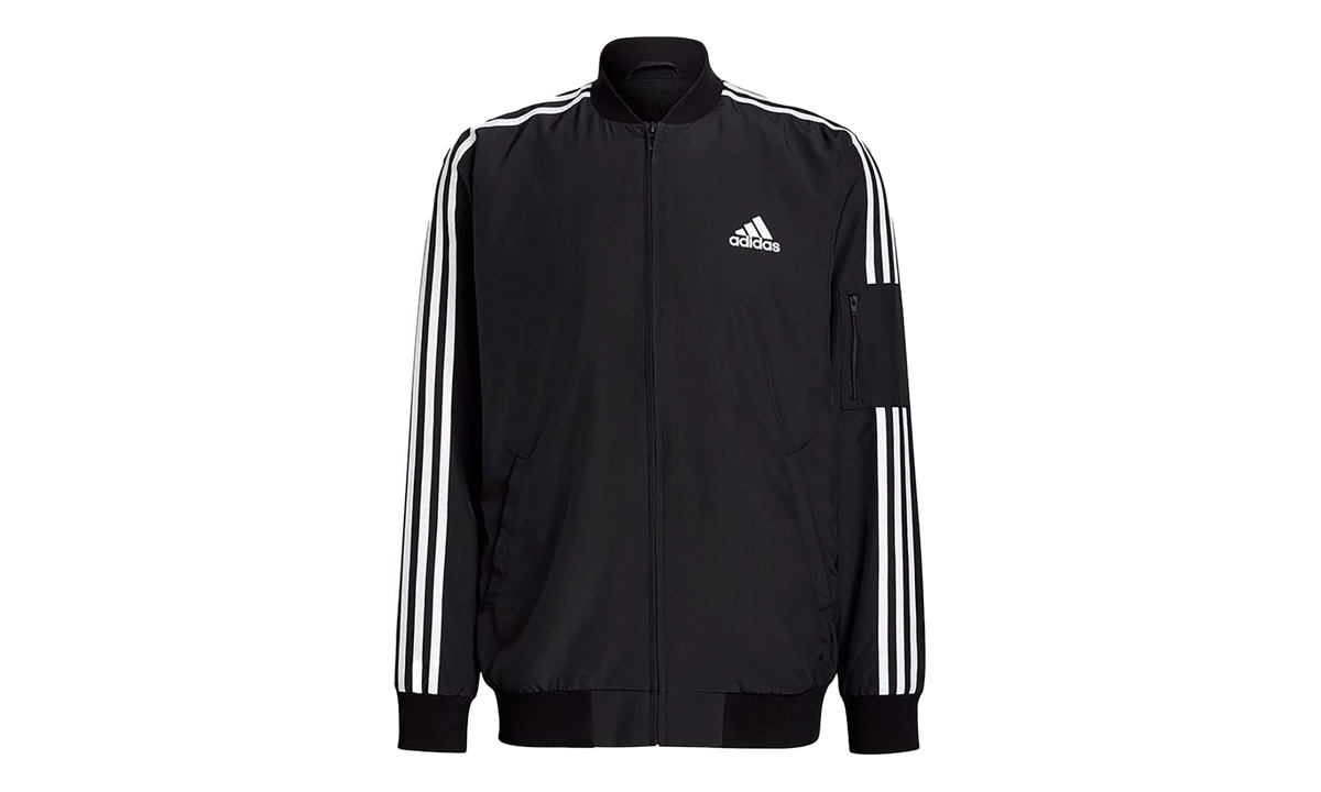 Essentials Woven 3-Stripes Jacket "Black / White" GV5254